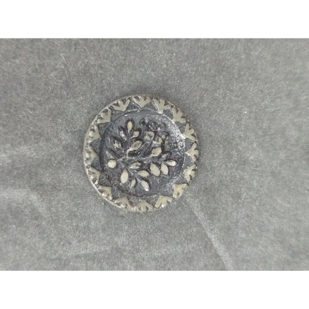 LOT U of 10 Antique Vintage Victorian Brass Mixed Materials Buttons ESTATE FIND